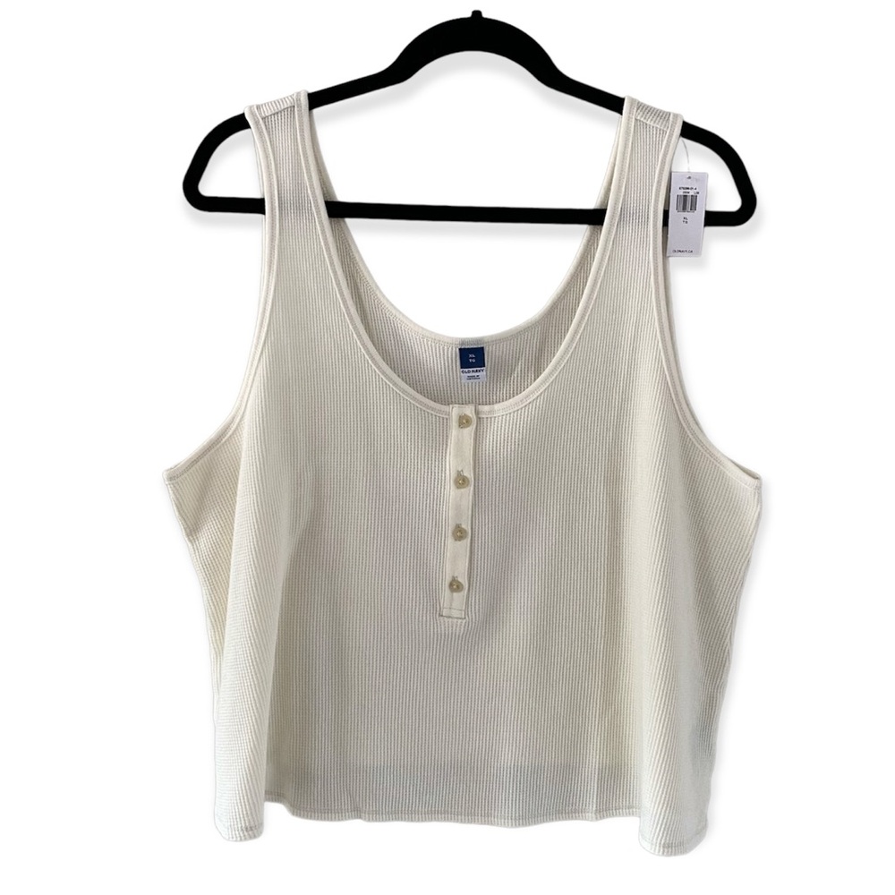 NWT Old Navy | Cropped Henley Tank Top